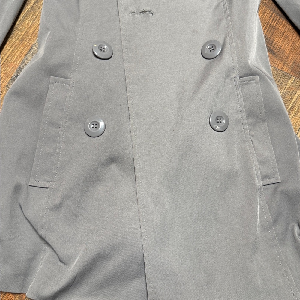Vertigo Paris Gray Trench Coat - Picture 4 of 7